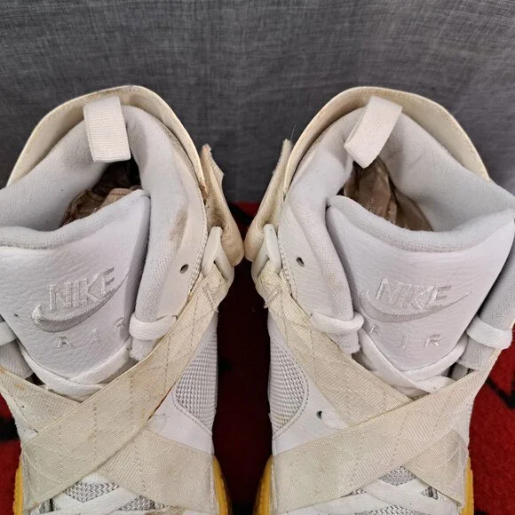 %Size 13 Nike Air Raid White Gum White Basketball Shoes DJ5974-100 Men / A 22